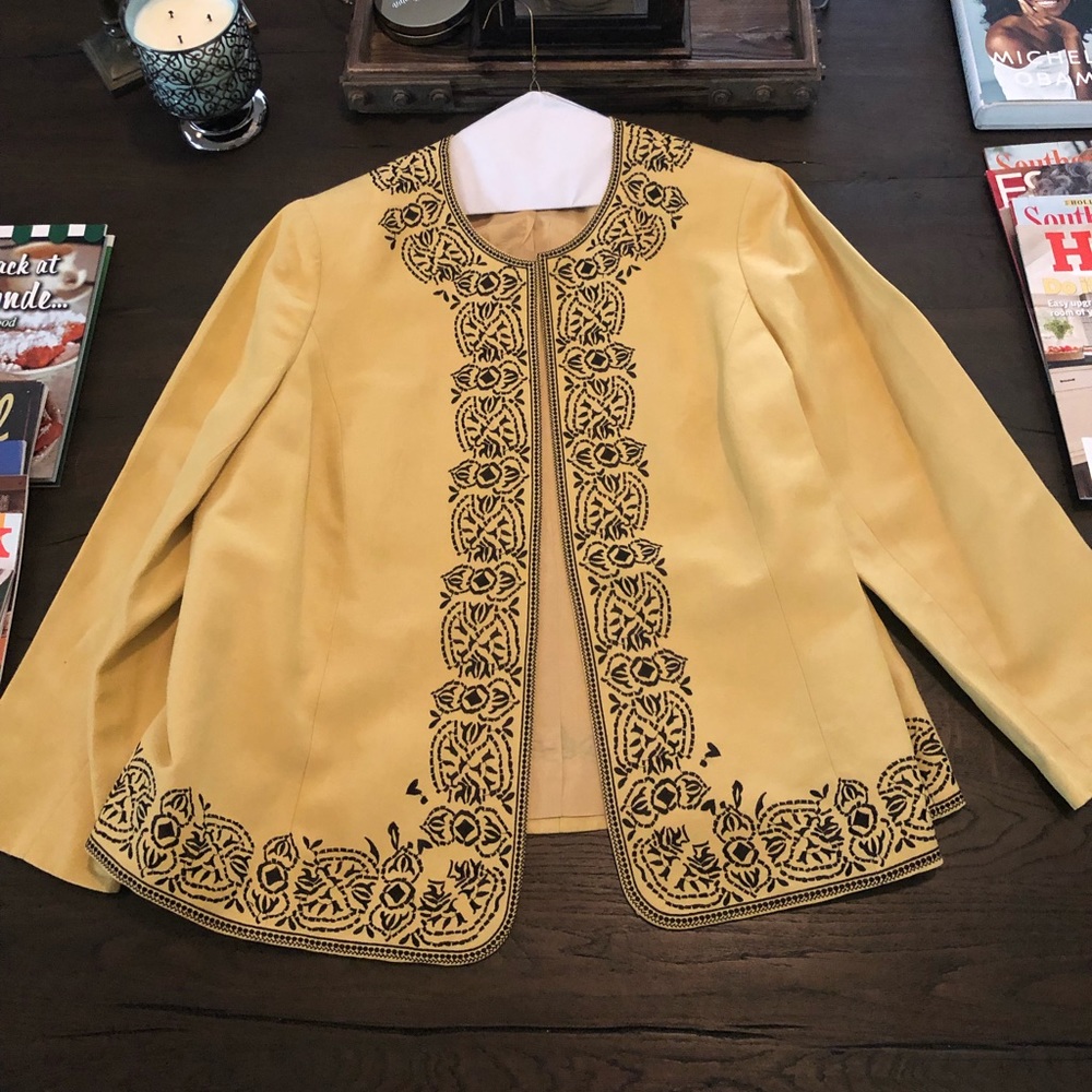 Embroidered Jacket & Cami Set